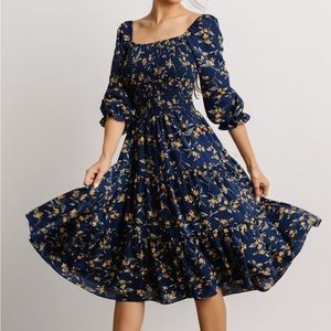 Baltic Born NWT Marta Smocked MIDI Dress